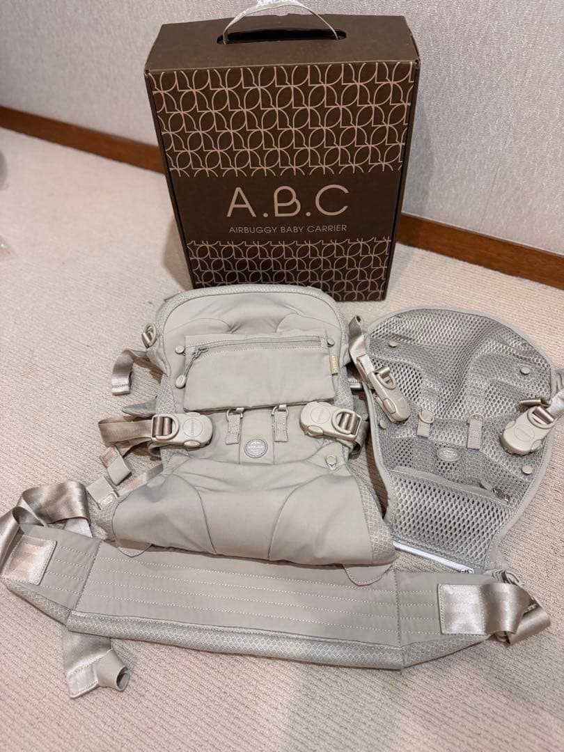A.B.C. Airbuggy Baby Carrier サンドアッシュホワイト