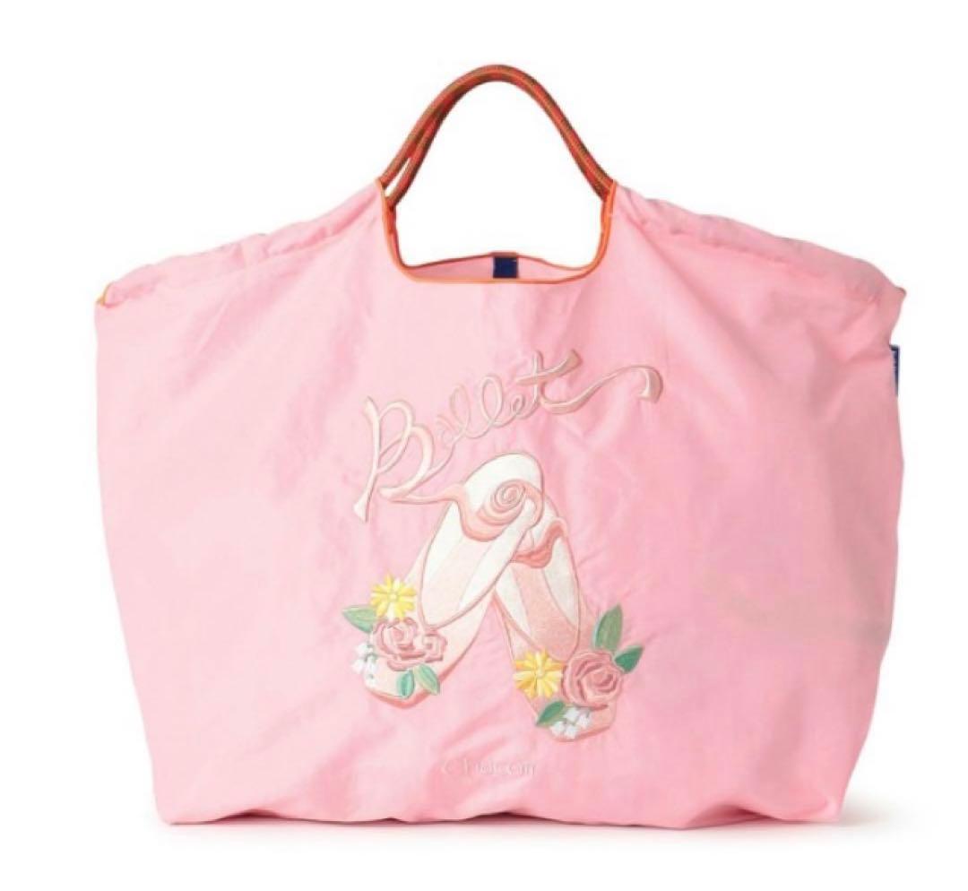 【限定完売)チャコット ボールアンドチェーン　エコバッグL ローズ 新品 正規品