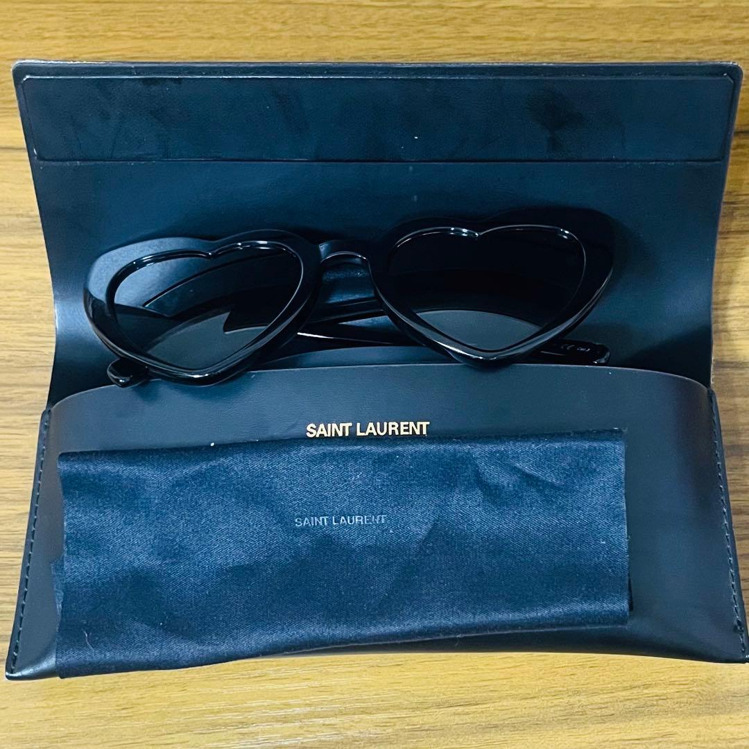 SAINT LAURENT ハート型サングラス ケース付き