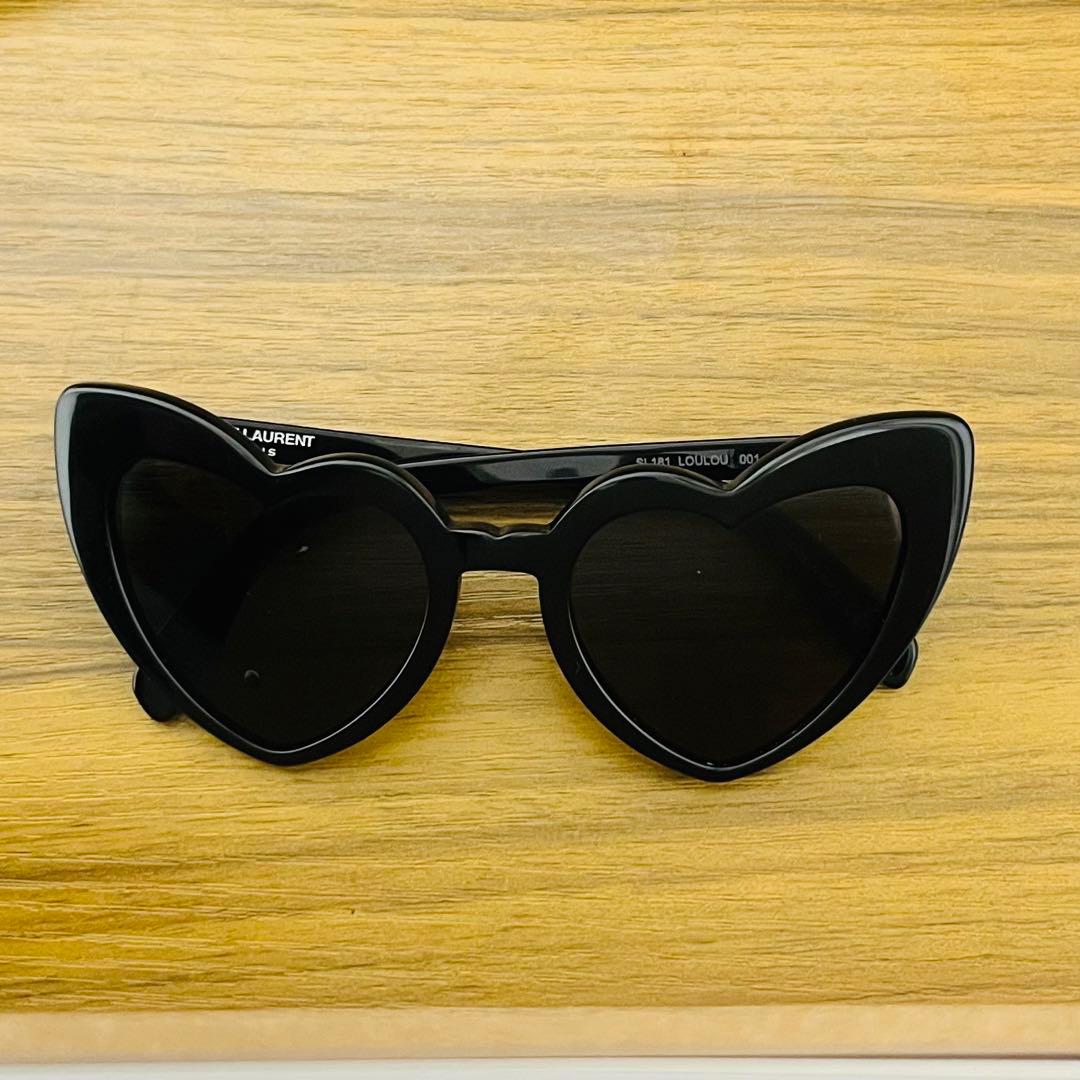 SAINT LAURENT ハート型サングラス ケース付き