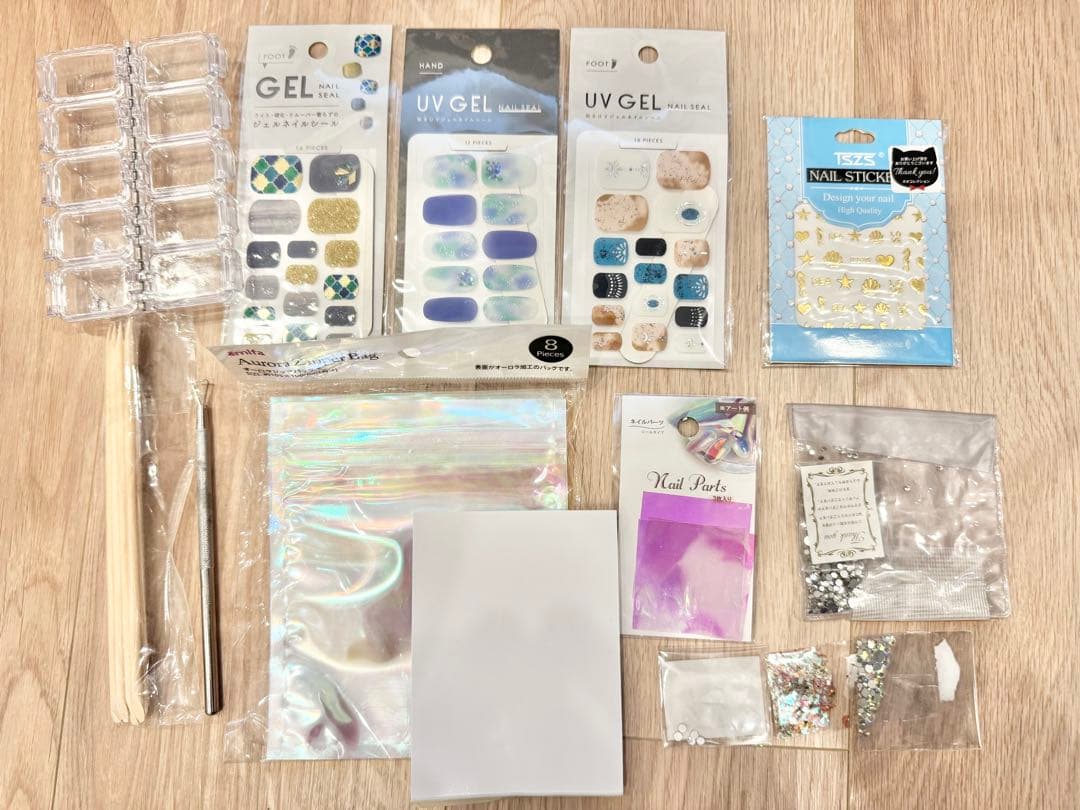 ジェルネイル用品100点以上セット LEDネイルランプ付き　総額3〜4万程度