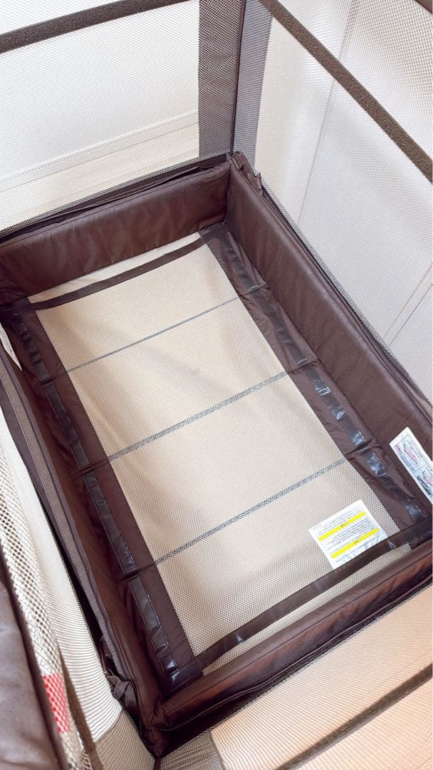 ちゅん　アップリカ　ココネルエアー　ベビーベッド　リッチブラウン