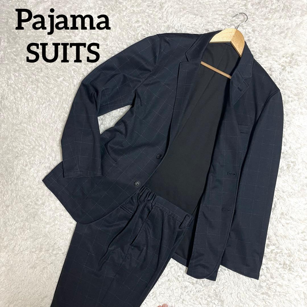 ✨美品✨パジャマスーツ AOKI 洗える セットアップスーツ チェック XL