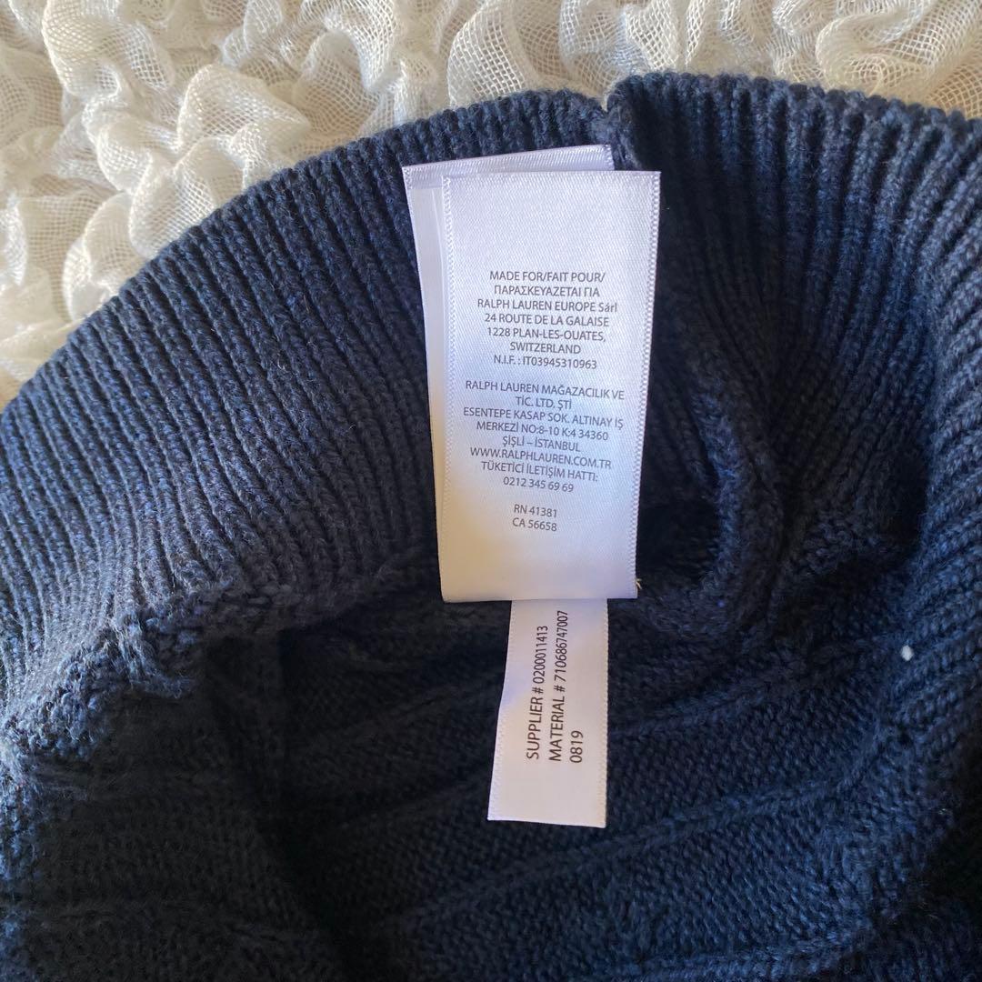 【新品未使用】POLO RALPH LAUREN ハーフジップ ケーブルニット