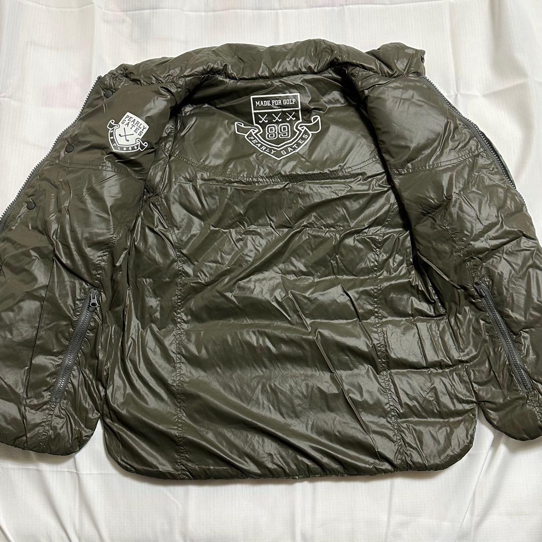 パーリーゲイツ☆レディース☆ダウンベスト☆リバーシブル☆S相当☆グリーン☆カーキ