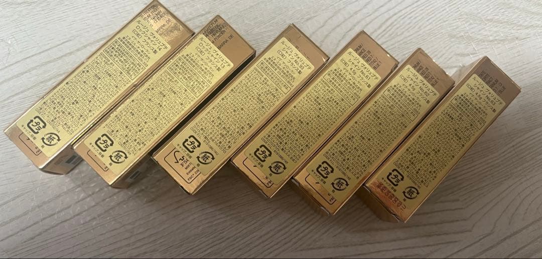 ysl リップ　ルージュ　ヴォリュプテ　シャイン　新品未使用品　6本まとめ売り