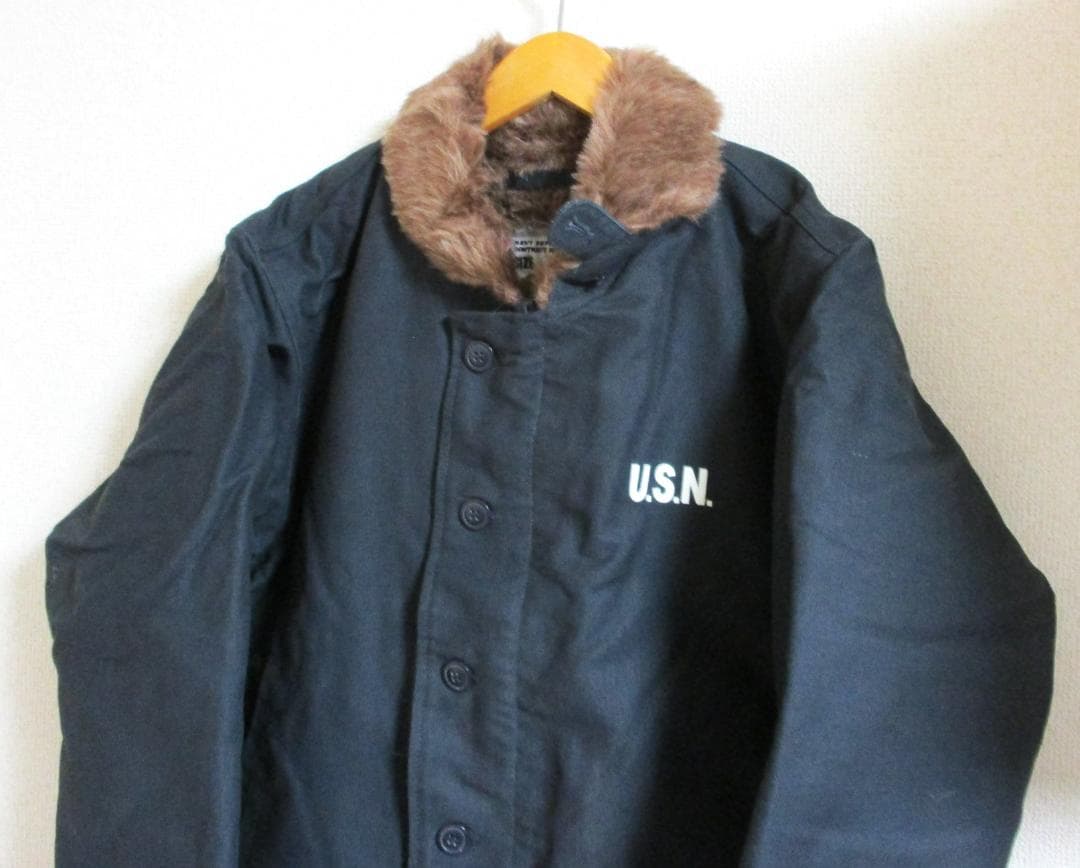 N−1デッキジャケット 米軍タイプ レプリカ ネイビー