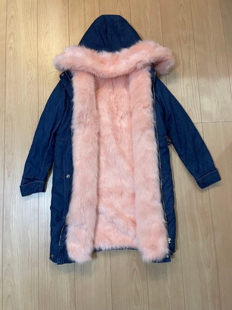 新品・未使用 エミリアウィズ ファーデニムモッズコート(M) EmiriaWiz