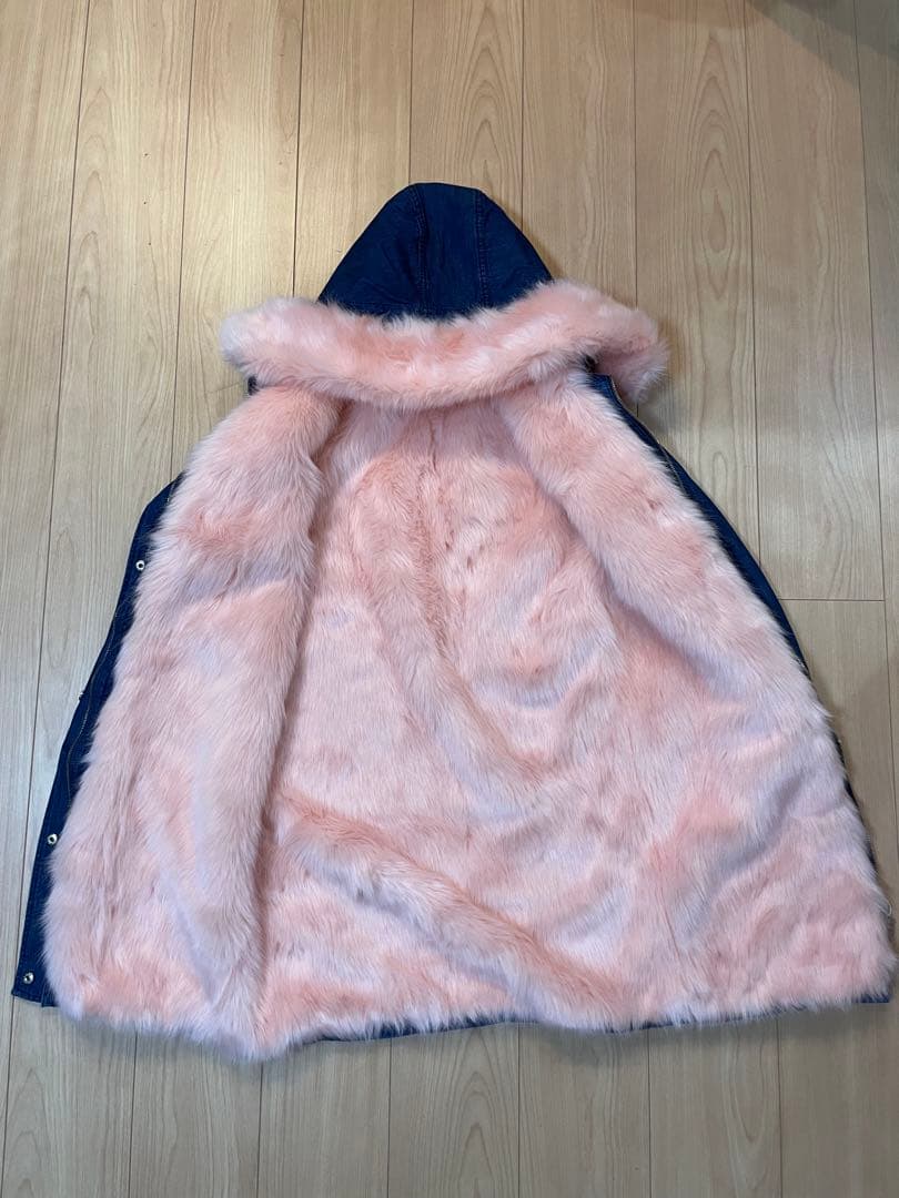 新品・未使用 エミリアウィズ ファーデニムモッズコート(M) EmiriaWiz