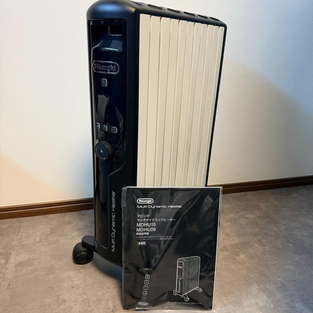 デロンギ MDHU15-BK マルチダイナミックヒーター　数字液晶の一部が未点灯