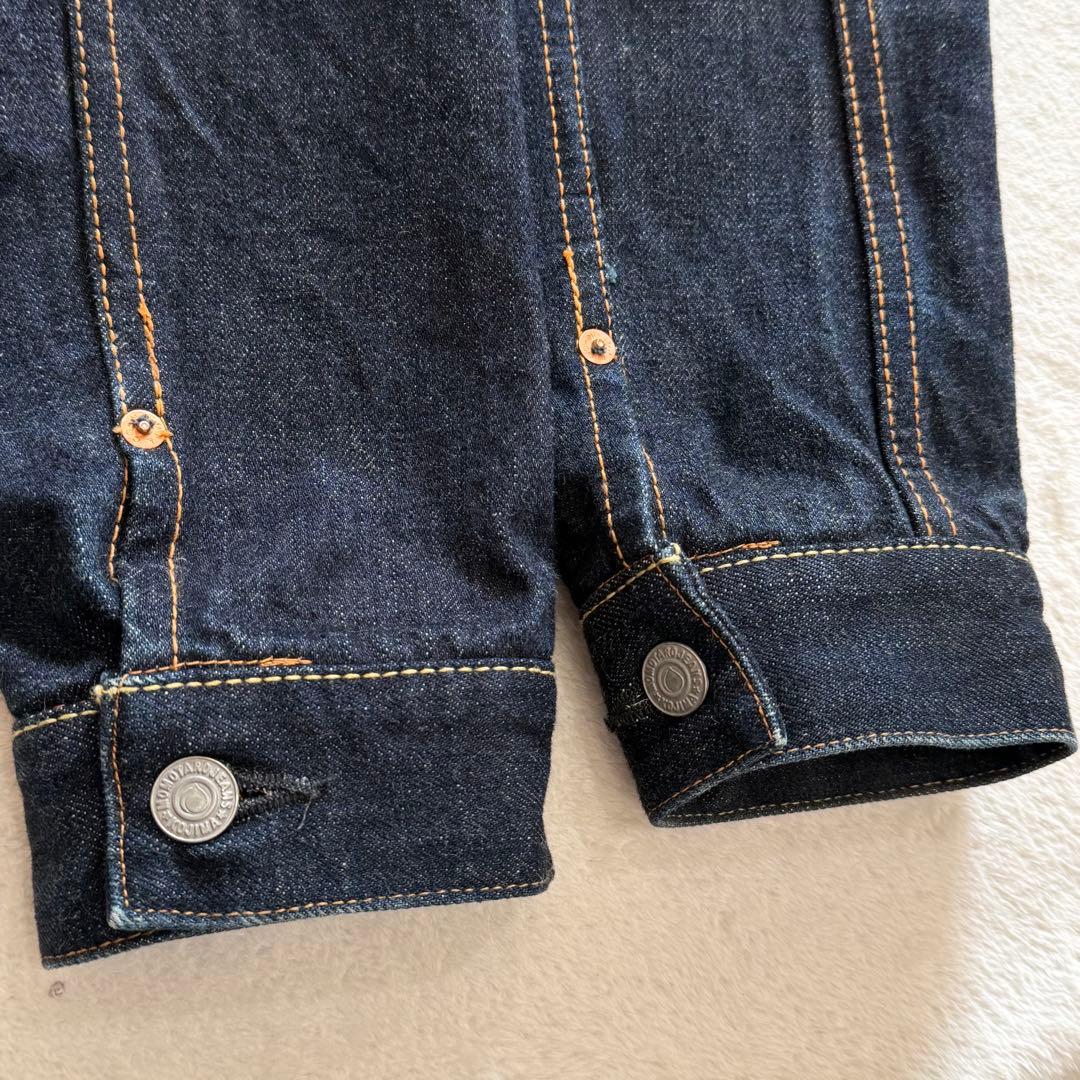 桃太郎ジーンズ　デニムジャケット　出陣　赤耳　濃紺　バック刺繍　日本製　XL