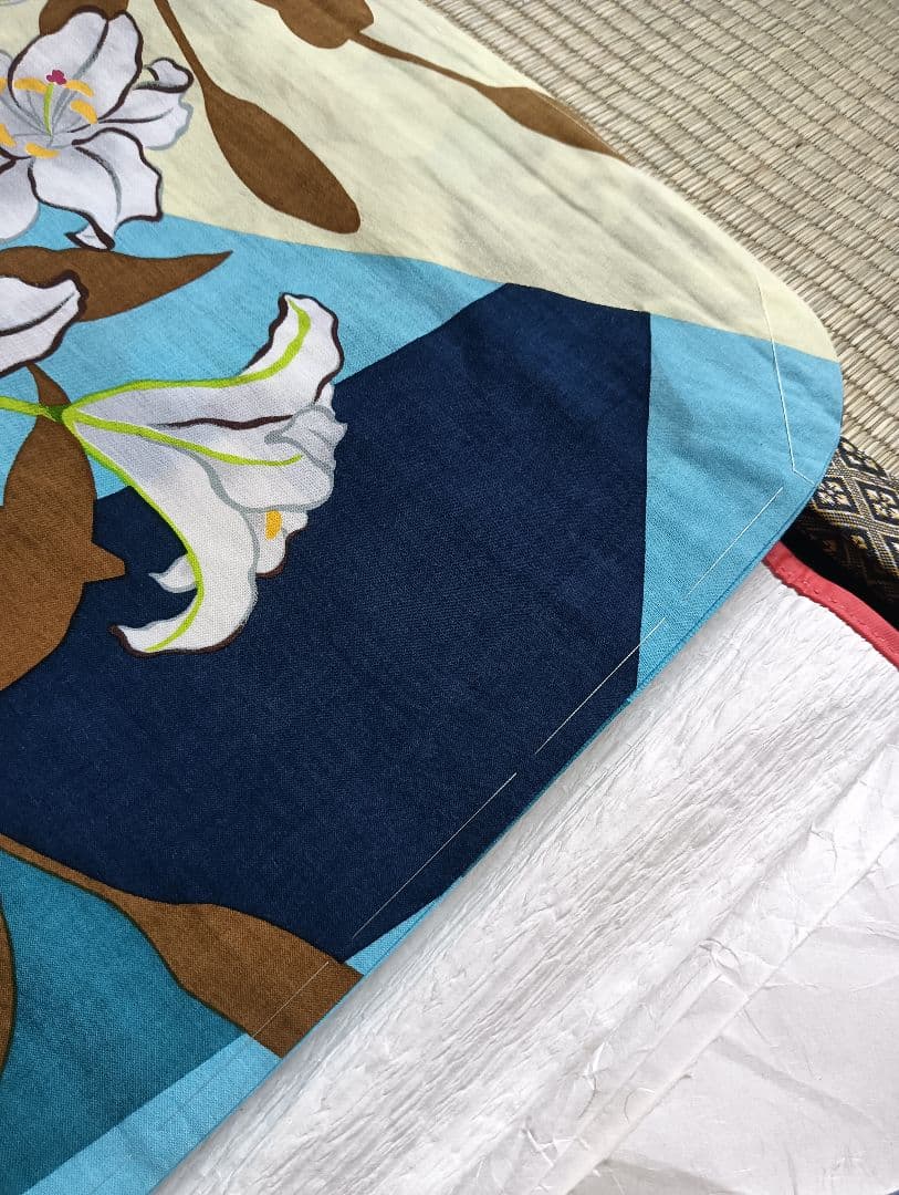 HATA TOKI(羽田登喜男の孫)浴衣、帯、手描き扇子一式　未着用 保管品