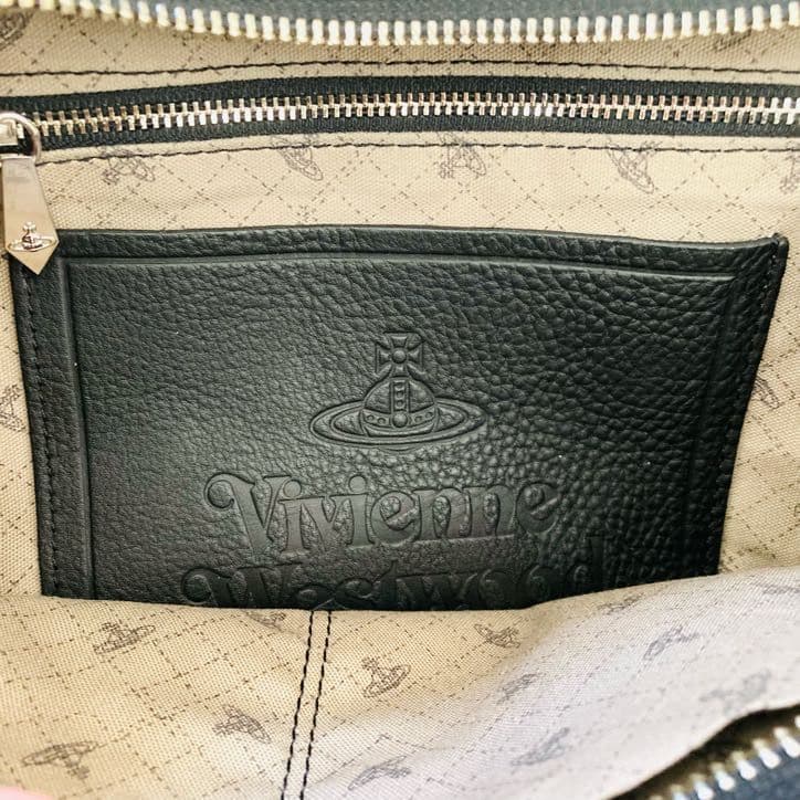 ヴィヴィアン・ウエストウッド ハンドバッグ 黒 BK レザー オーブ