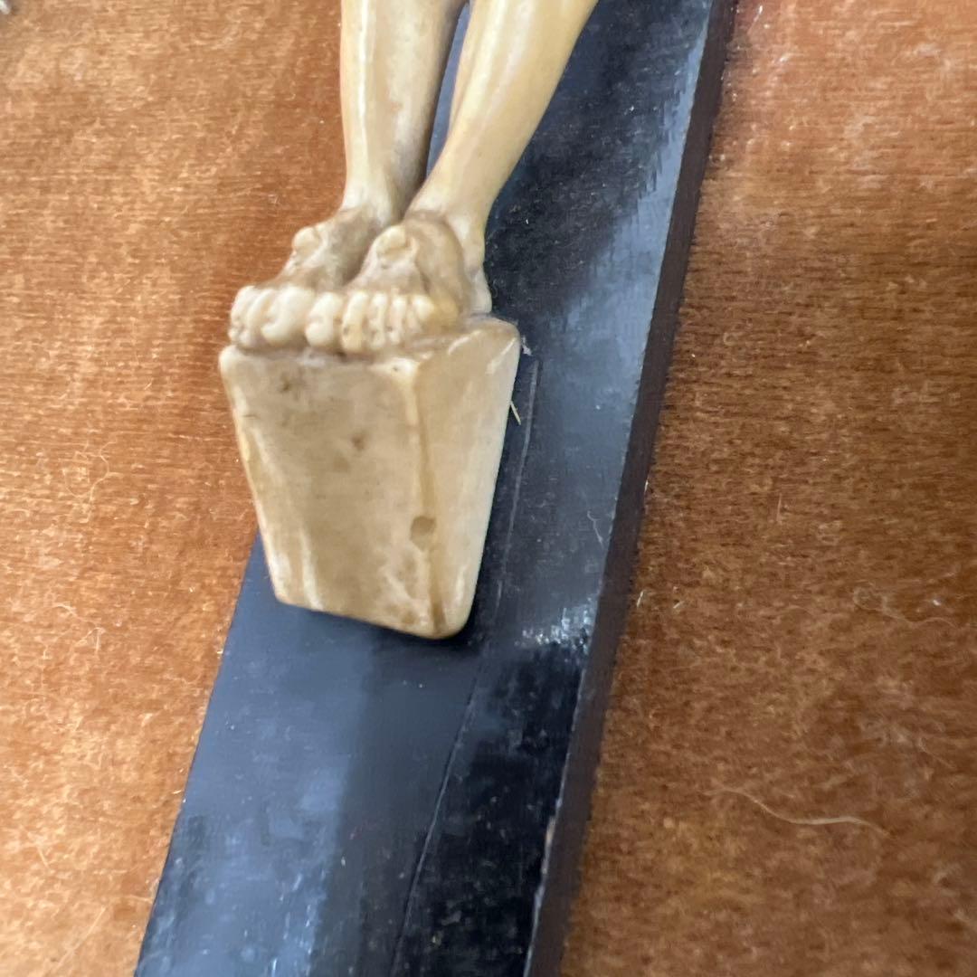 古代　キリスト　逗子入　全体高さ31㎝/647g 東Y7-0717①トトオ