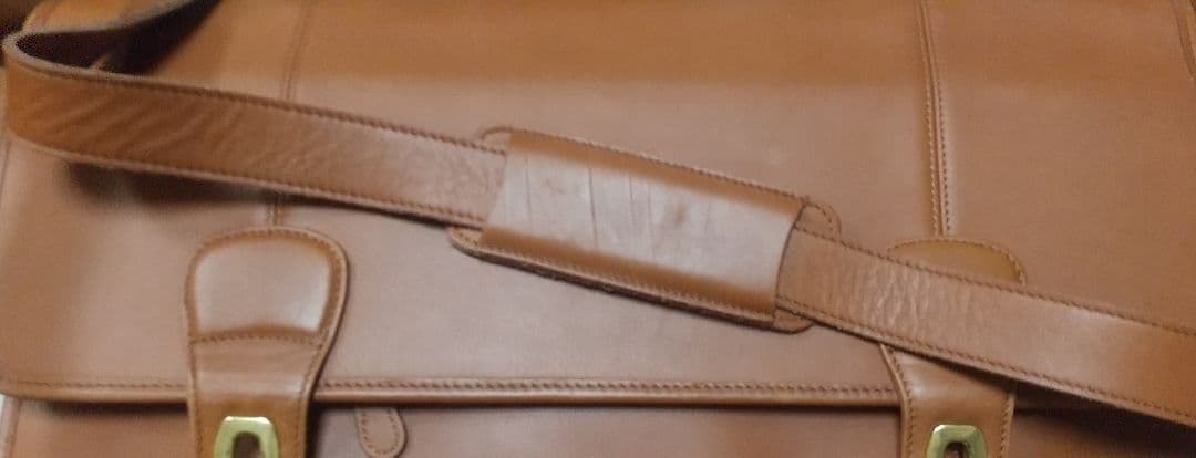 COACHコーチブリーフケースビジネスバッグ茶色革大型