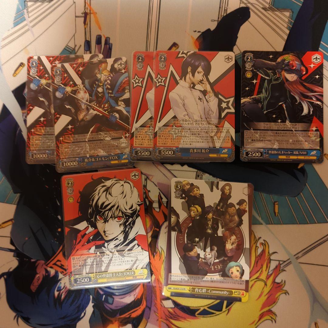 ヴァイスシュヴァルツ　ペルソナ5 デッキ　風扉　+デッキパーツ
