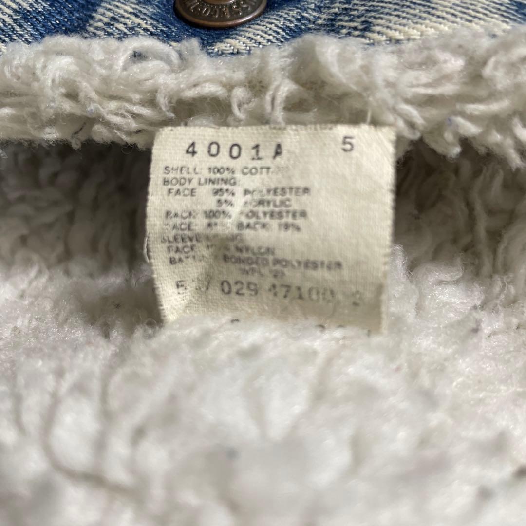 ［りなりな］レア品 80s Levi’s デニム ボアジャケット 短丈