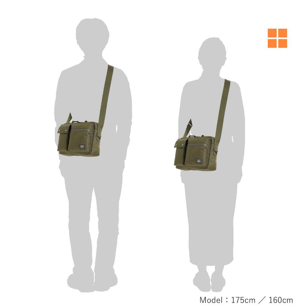 【極美品】ポーター　ユニット　ショルダーバッグ　グリーン　オリーブ　カーキ