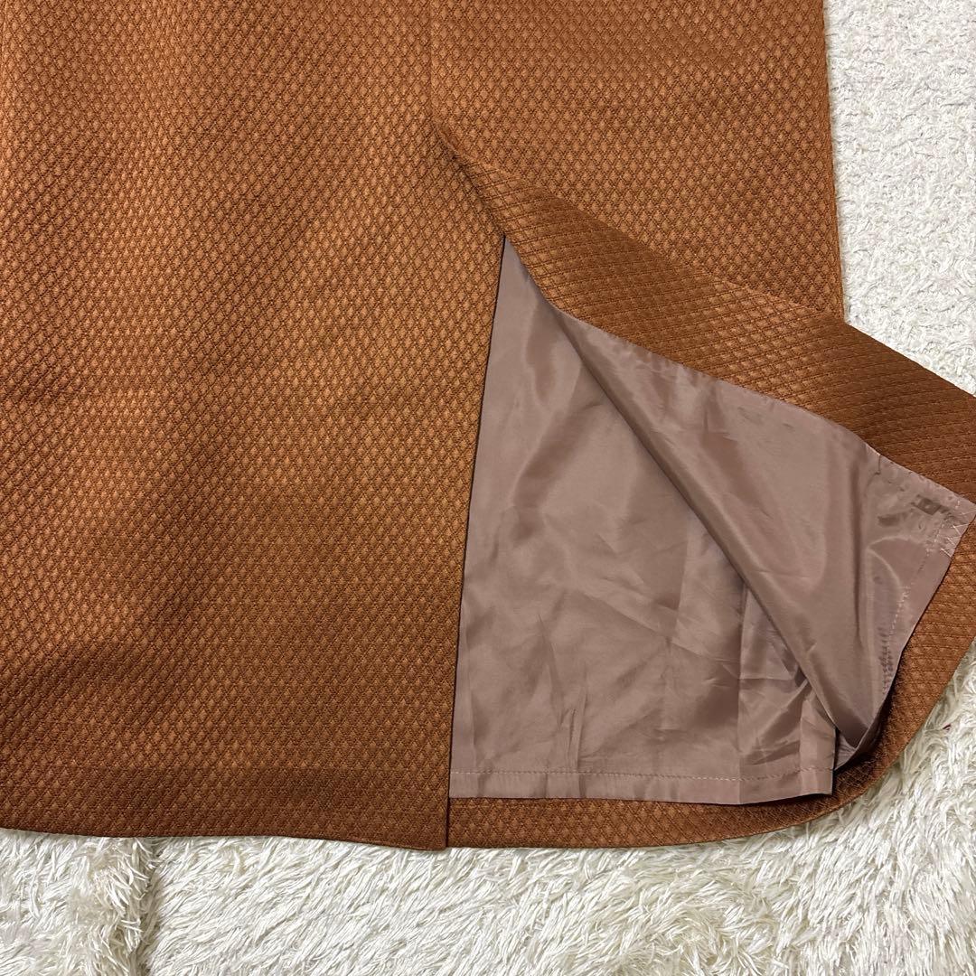 AIMER ジャカード×オーガンジーボリュームスリーブタイト　パーティードレス