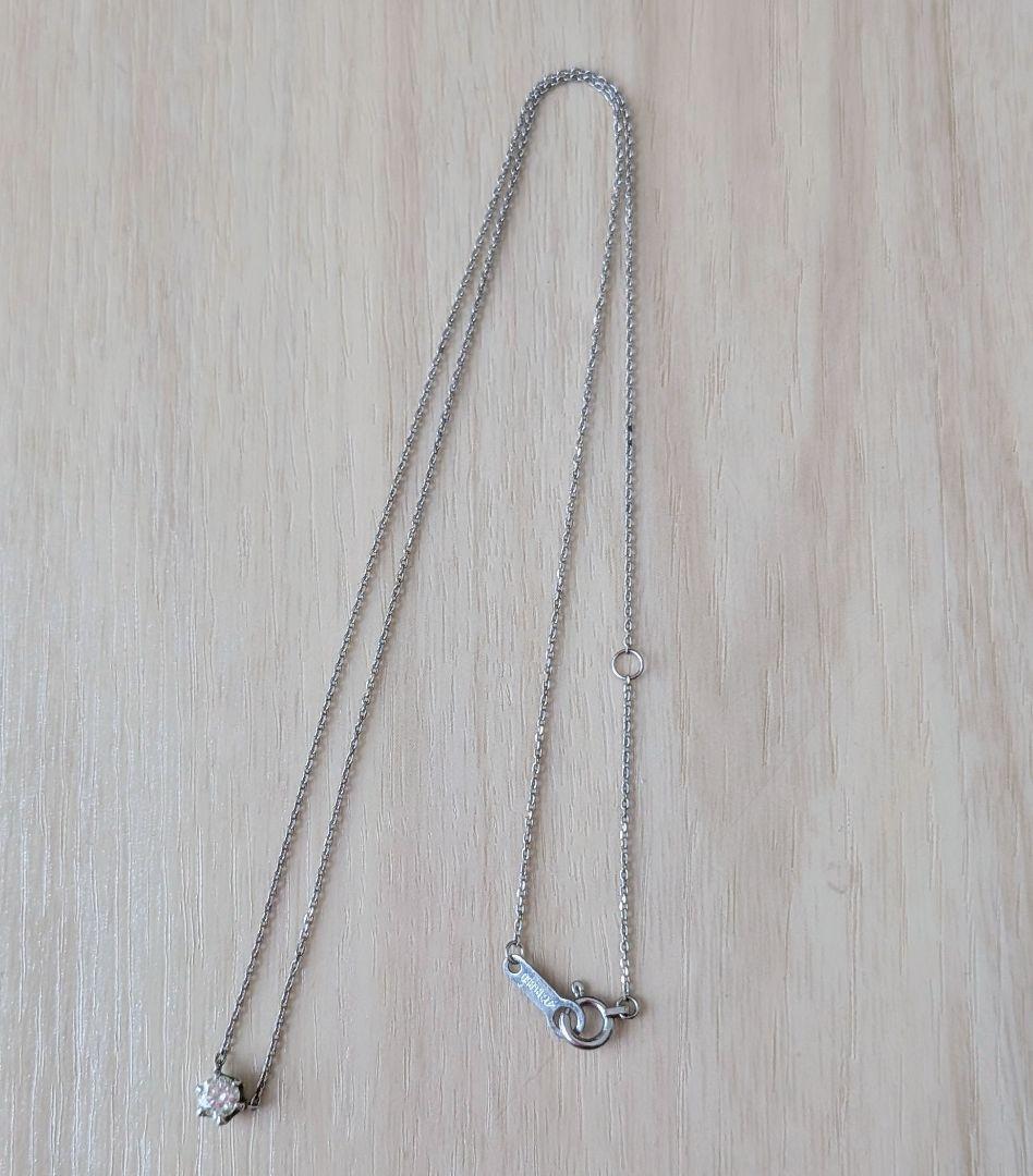 4℃　一粒ダイヤネックレス