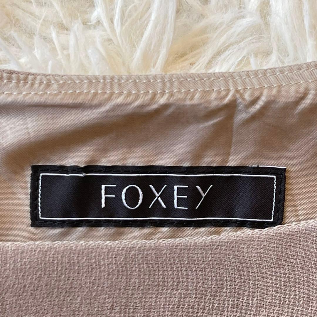 極美品 FOXEY 2021年 GoldButton ワンピース ベージュ 38