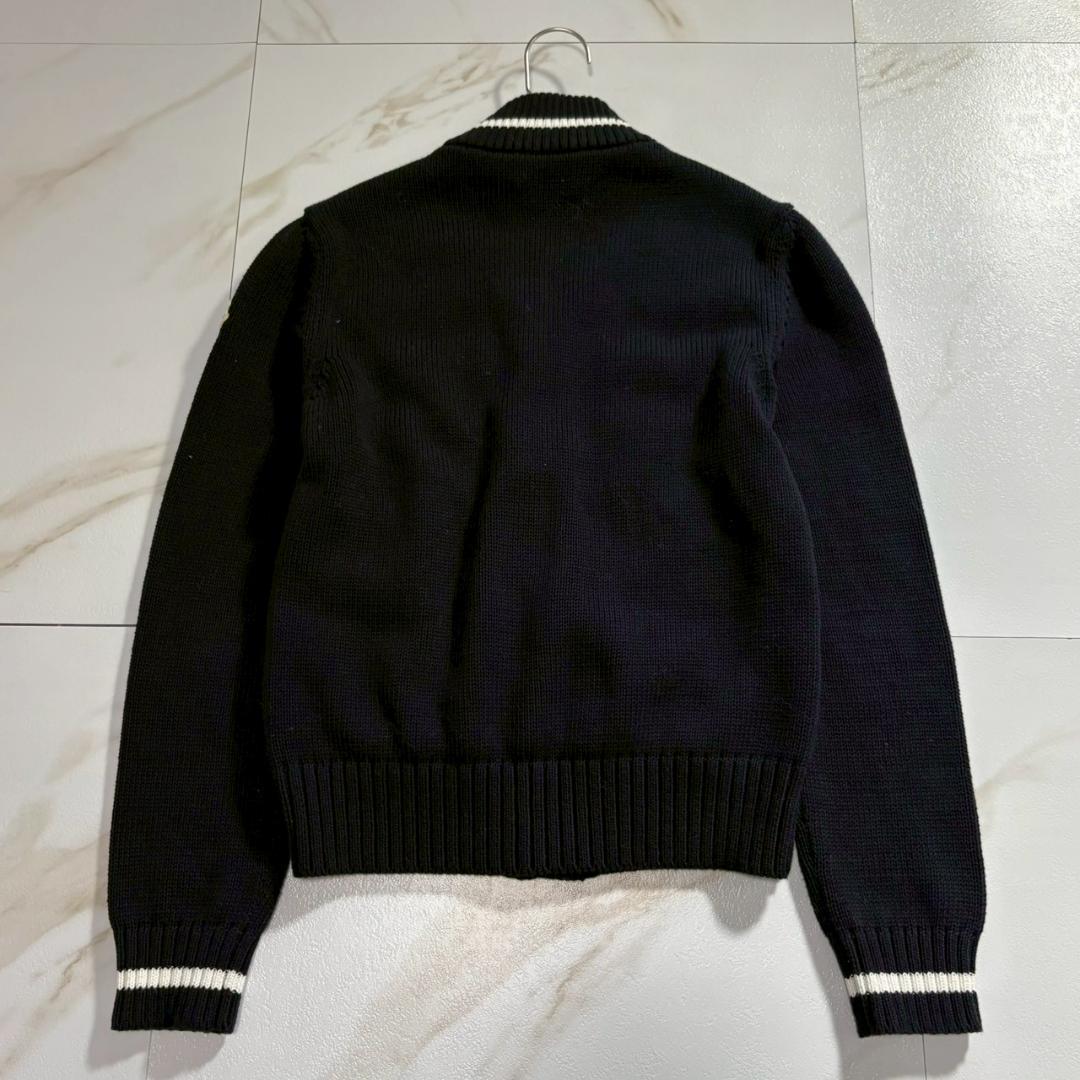 【極美品】モンクレール 25年モデル ダウン カーディガン 切り替え ワッペン