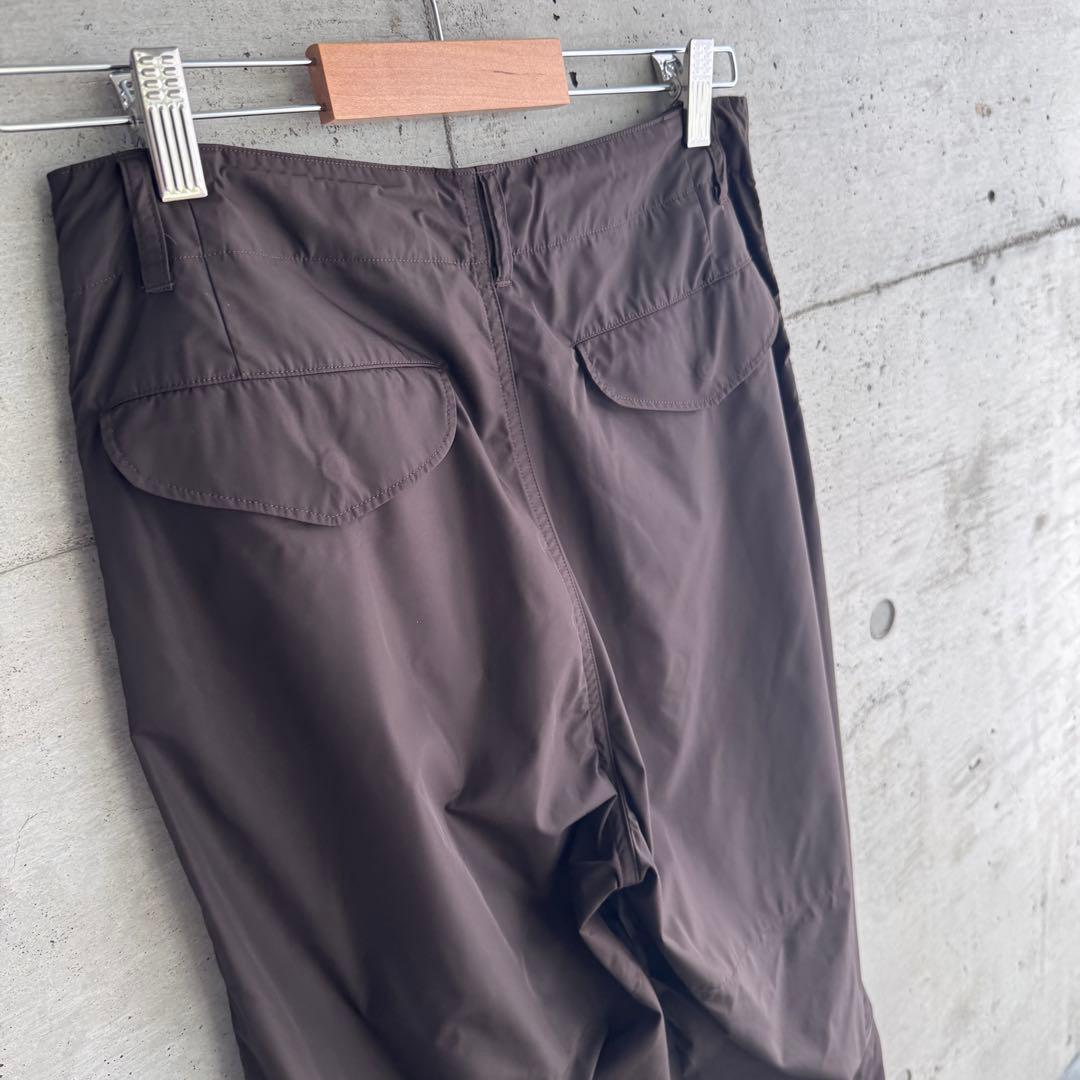 AURALEE LIGHT NYLON FATIGUE PANTS ブラウン 1