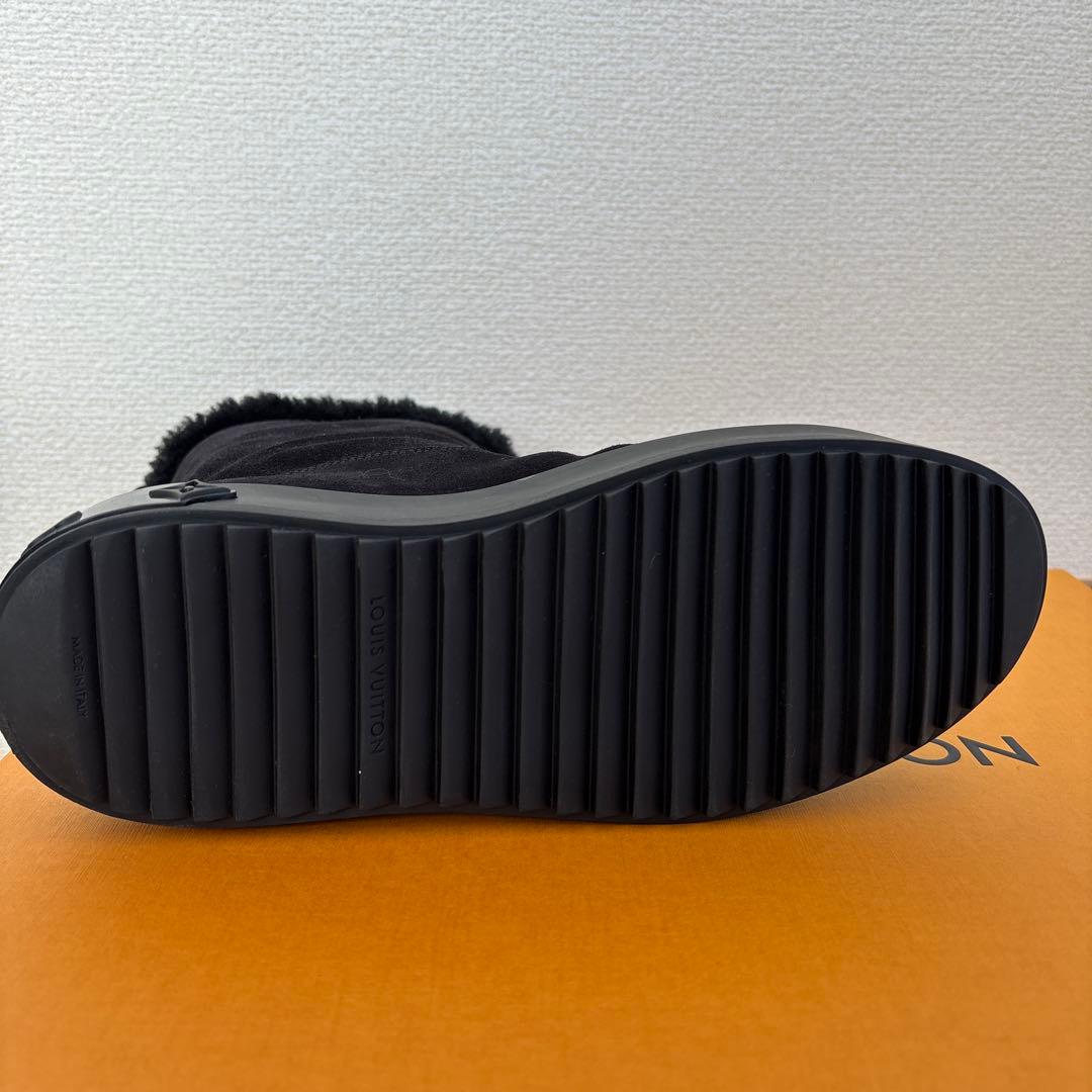 美品　ルイヴィトン　ブリージーライン　ボアブーツ　スウェード　シューズ　ムートン