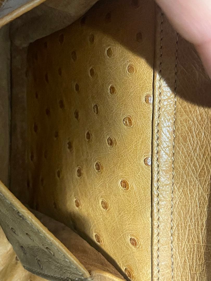 GUCCIオーストリッチレザー ショルダーバッグ ハンドバッグ