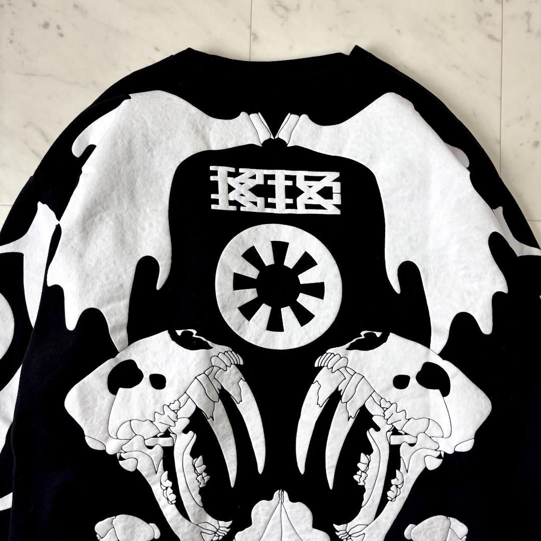 レア✨ KTZ スケルトン L トレーナー オーバーサイズ ビッグシルエット 黒
