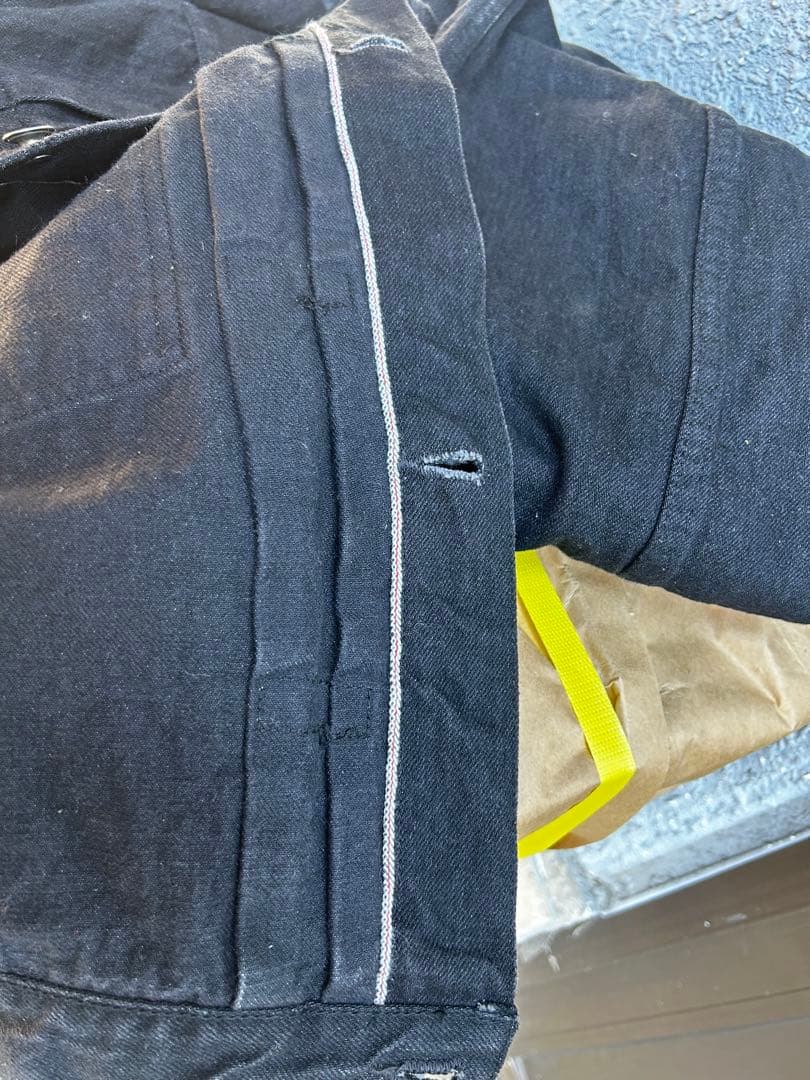 TCB ジーンズS40's デニムジャケット　BK ブラック　大戦　44