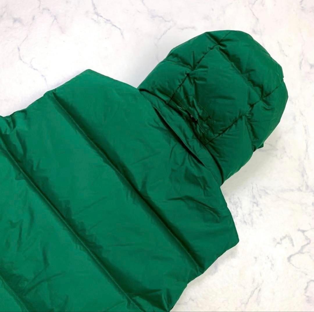 ポロラルフローレン ダウンベスト ビッグポニー 星条旗ワッペン 緑 S