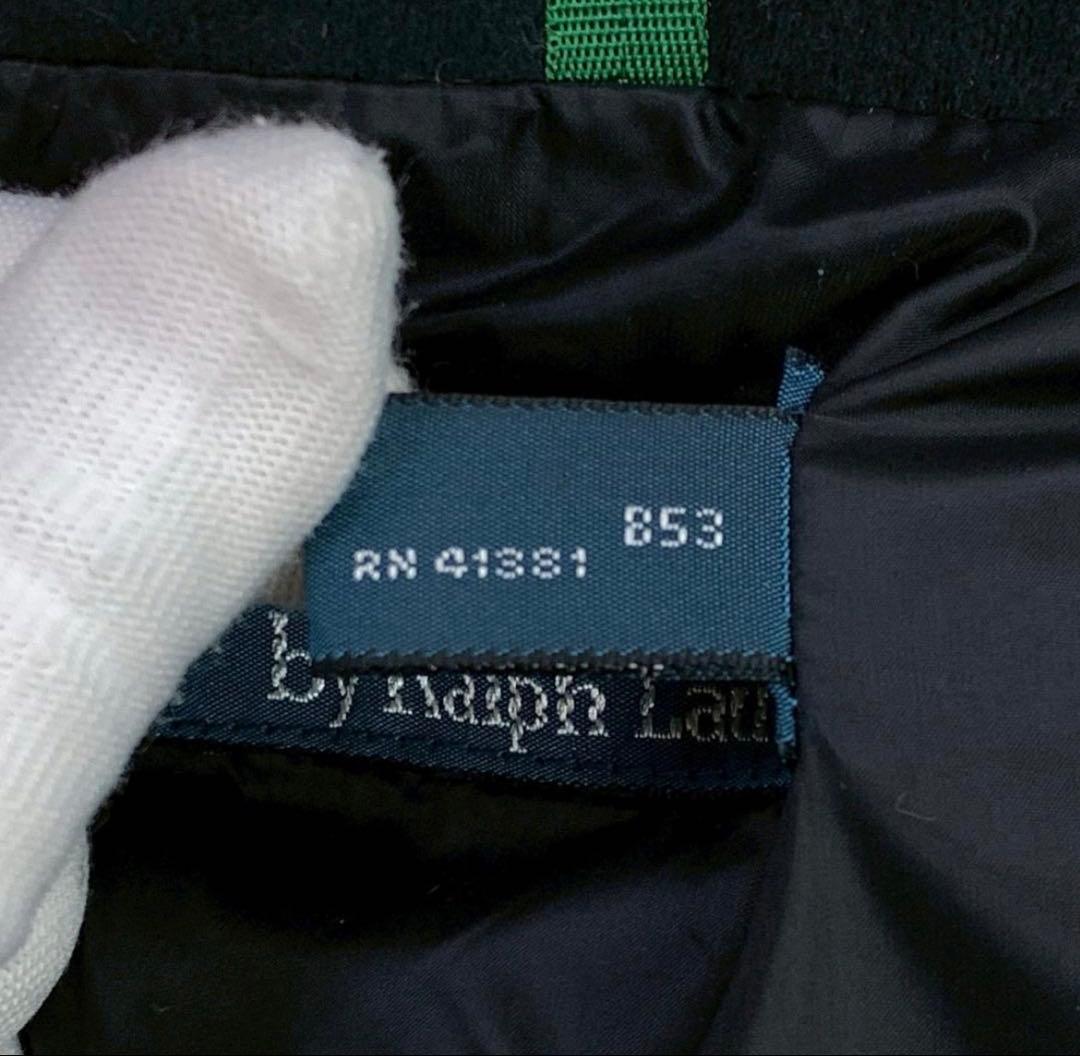 ポロラルフローレン ダウンベスト ビッグポニー 星条旗ワッペン 緑 S