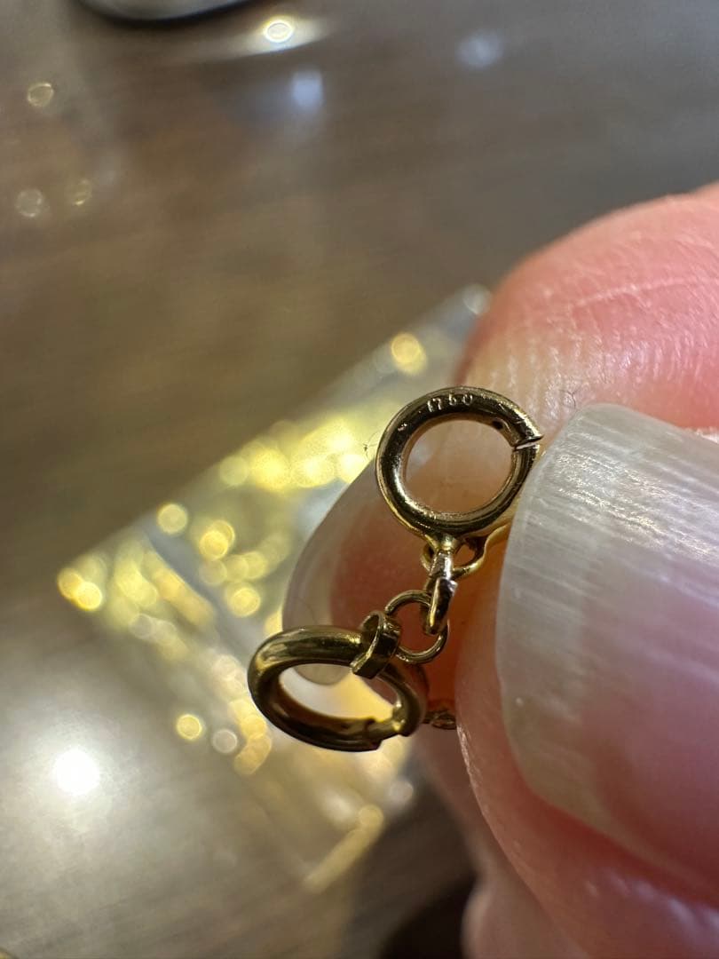 K18 ネックレス イタリア　ジュエリーツツミ　難あり