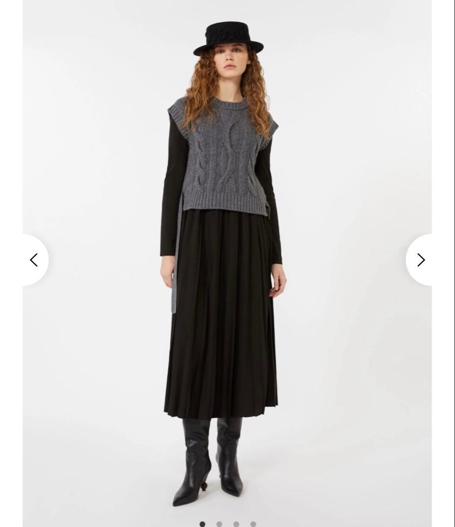 【はちだい様用】ウィークエンドマックスマーラ ニットジレ x ジャージードレス