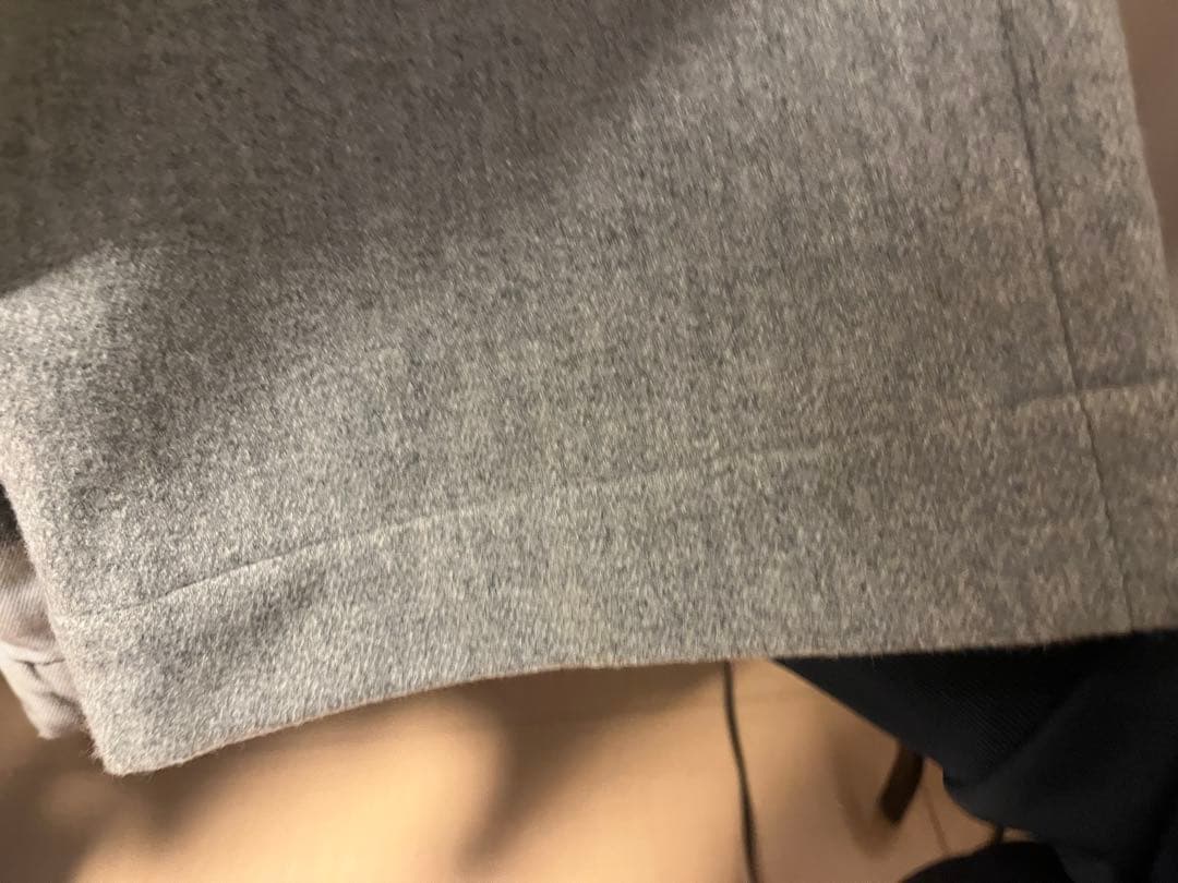 ABELIA EDOWARD GOUCHA グレー　ノータックスラックス　後切替