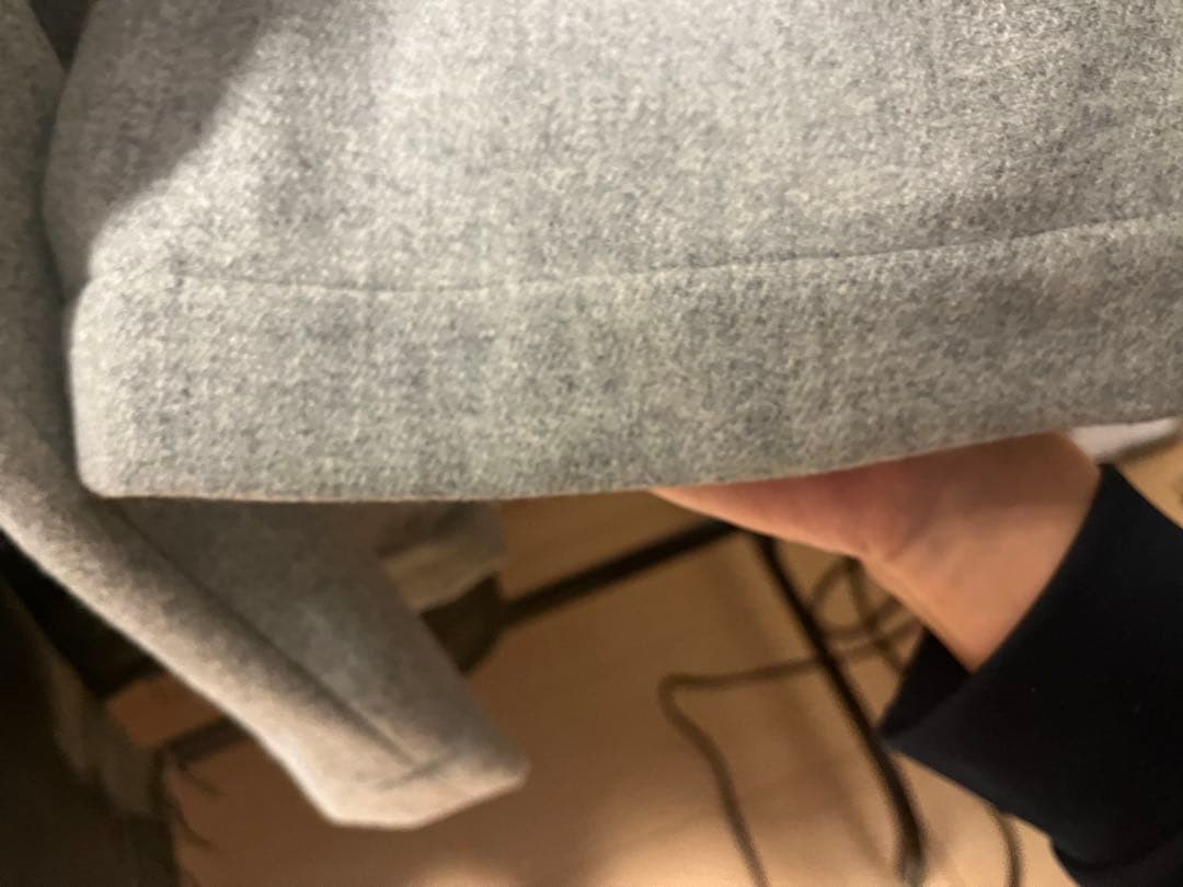 ABELIA EDOWARD GOUCHA グレー　ノータックスラックス　後切替