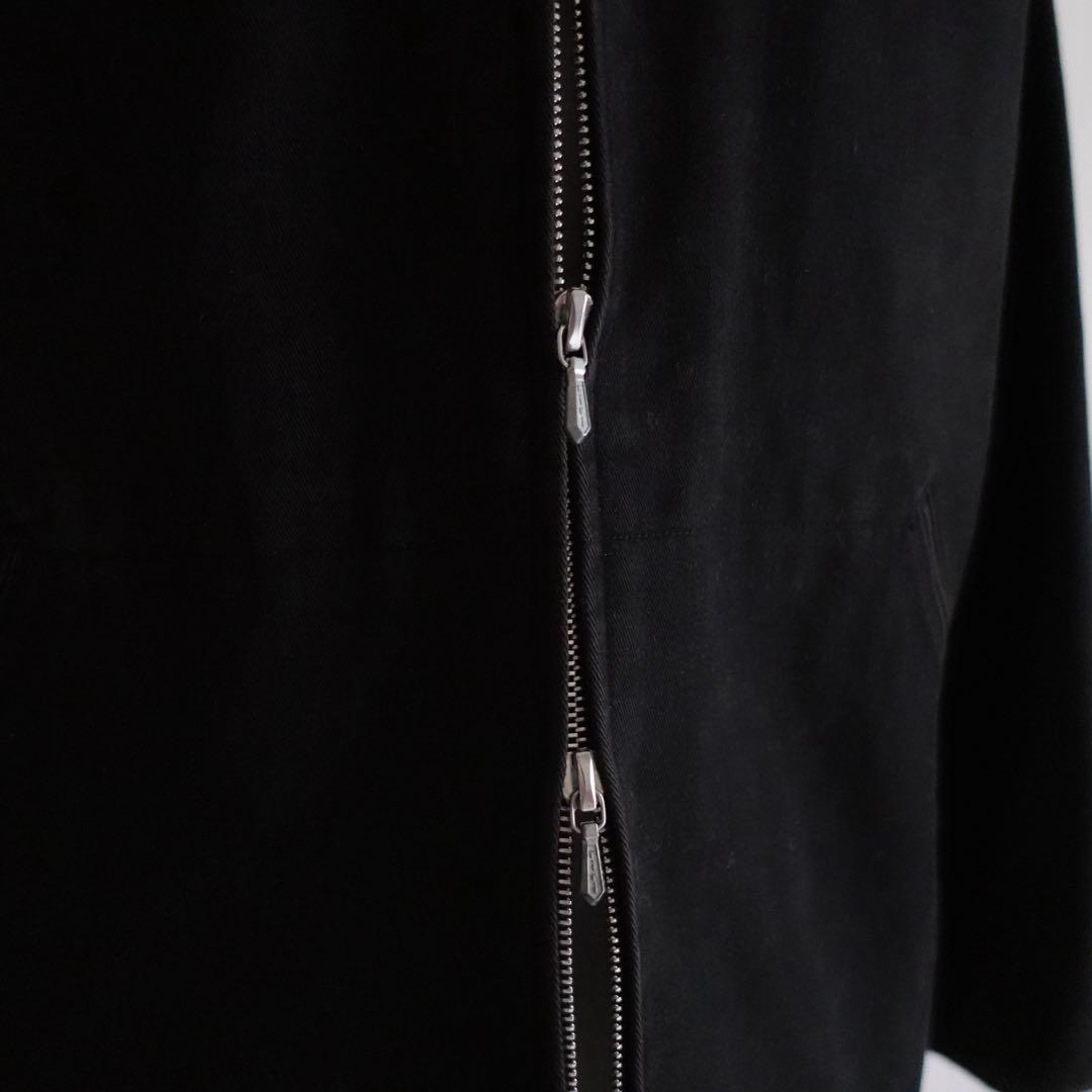 Agnes b. ダブルジップ　コットンツイルジャケット　ブラック　3
