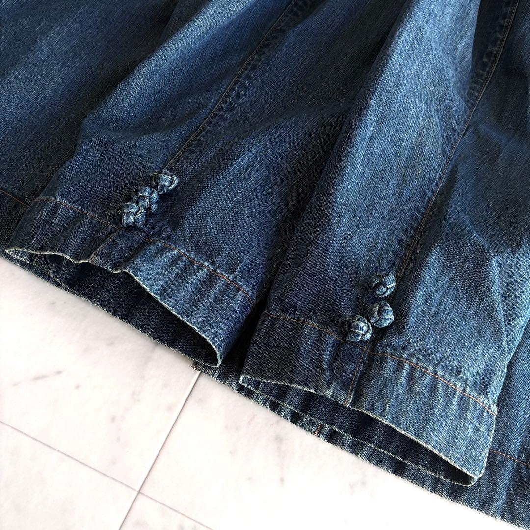 PAPAS パパス デニムチャイナジャケット カバーオール Lサイズ