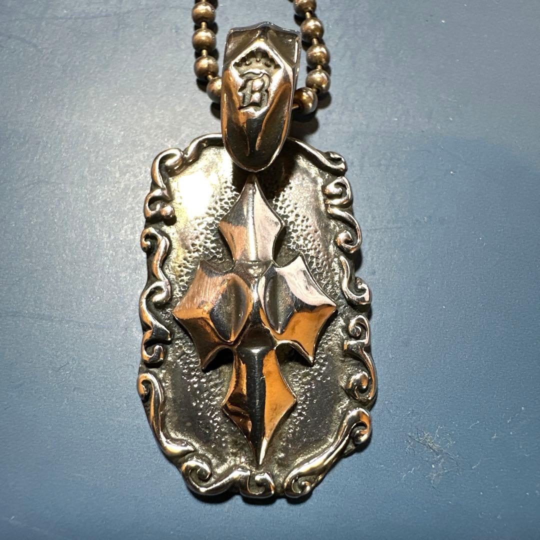 ビルウォールレザー ウェーブC クロス ドッグタグ