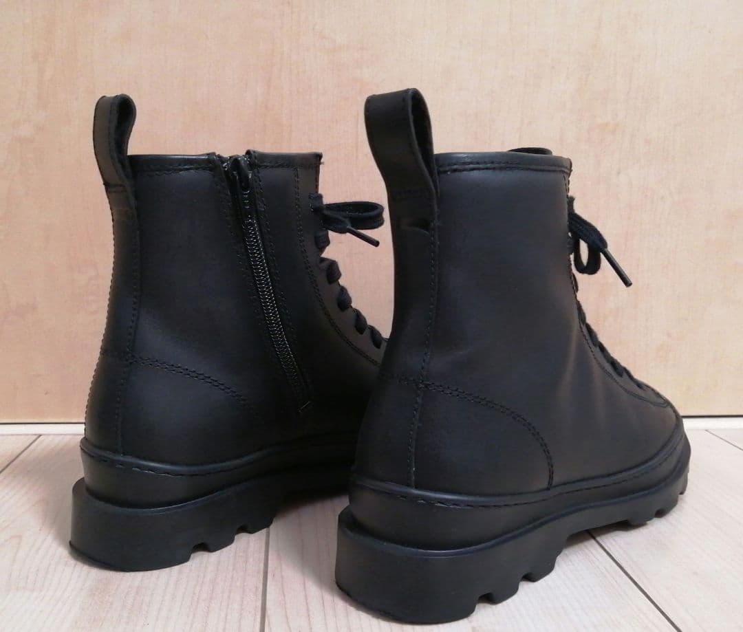 美品 Camperブルートゥス アンクルブーツ ブラック 37