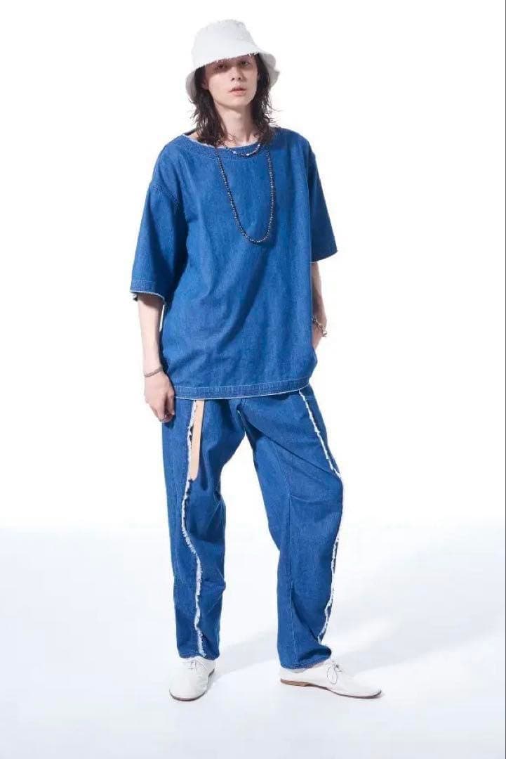 S'YTE ヨウジヤマモト　8OZ デニムオープンショルダーシャツ　パンツ