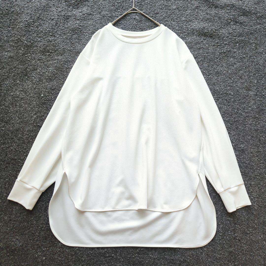 【美品】BEARDSLEY ビアズリー　Tブラウス FREEサイズ　ホワイト