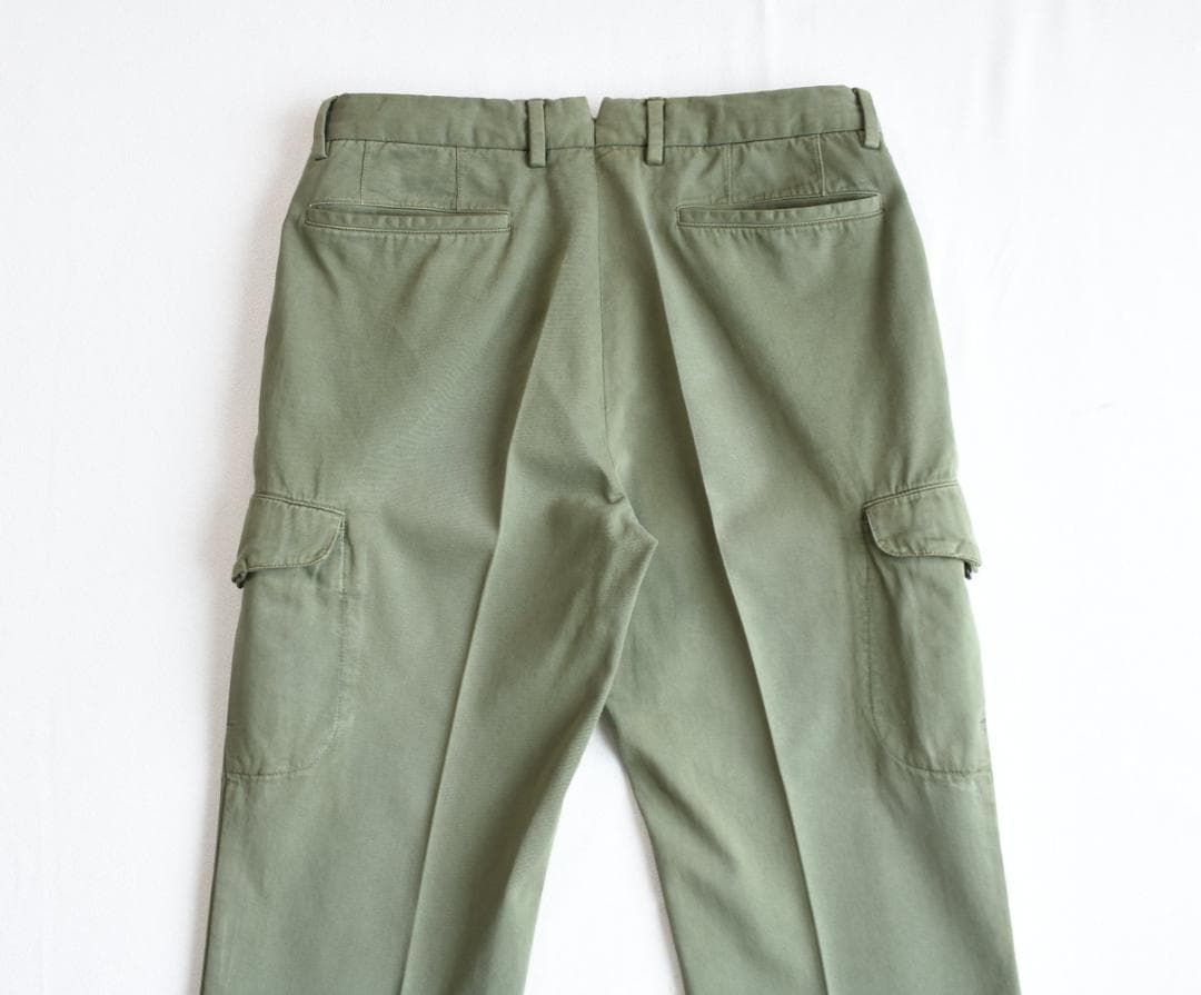 INCOTEX（インコテックス）ユーズド加工が施されたカーゴパンツ size46