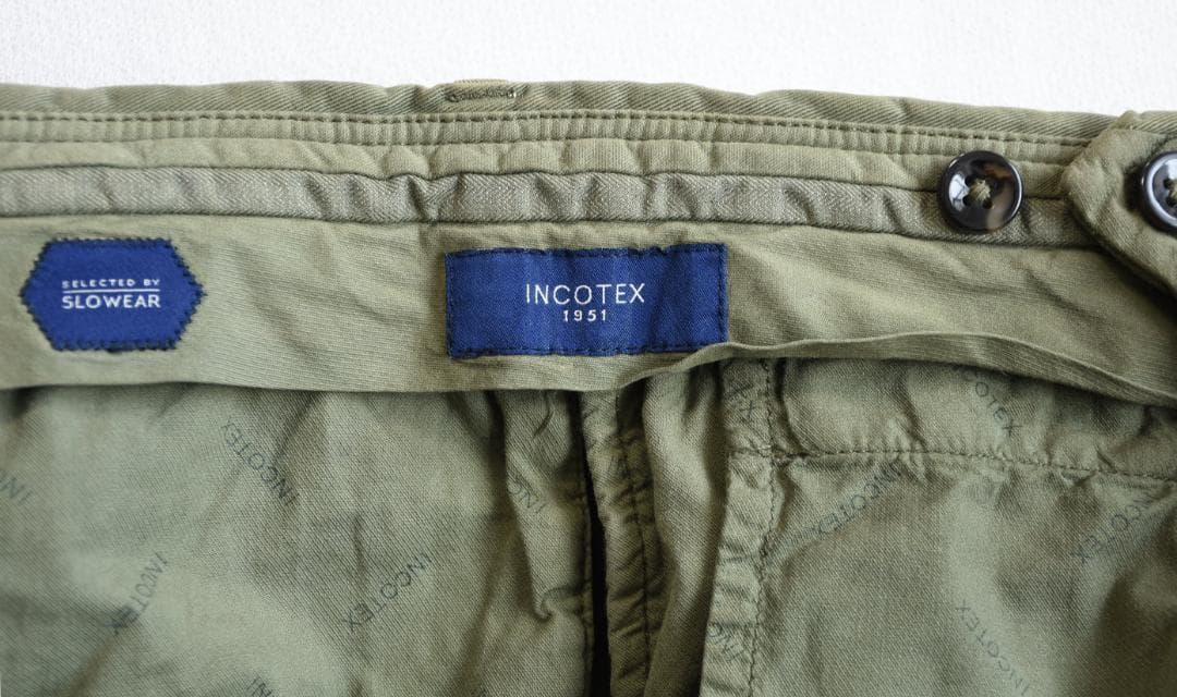 INCOTEX（インコテックス）ユーズド加工が施されたカーゴパンツ size46