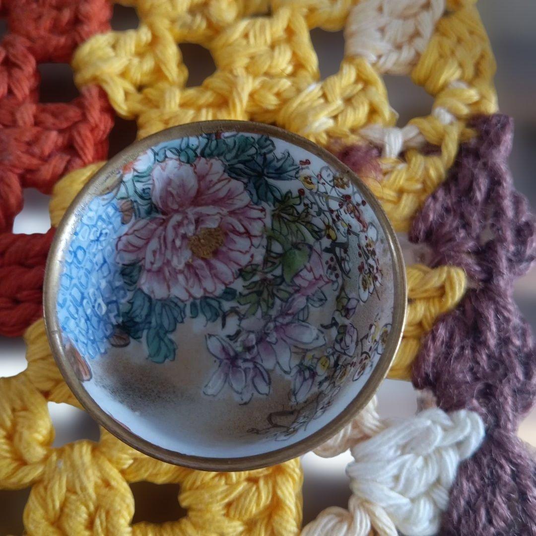 九谷焼　鏑木　お猪口3セット　アンティーク