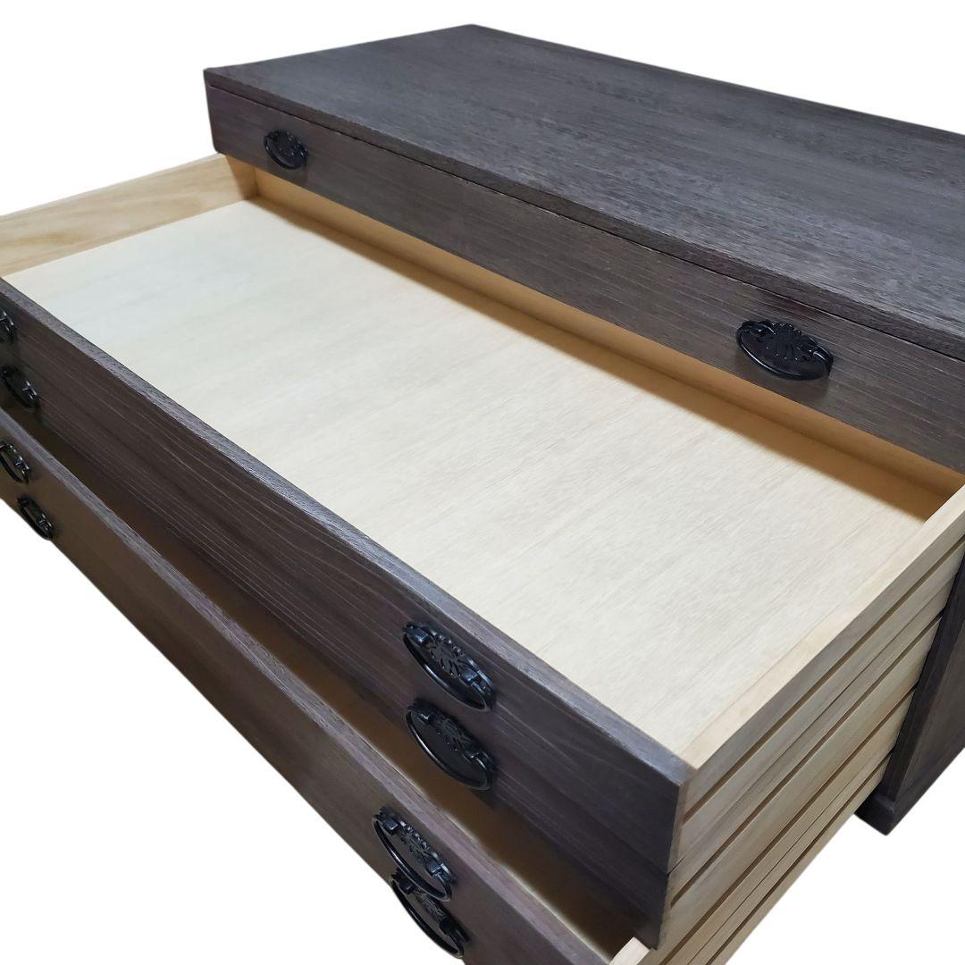 大幅値下げ【状態良好】桐箪笥 5段 天然木 宇造り・ろう仕上げ