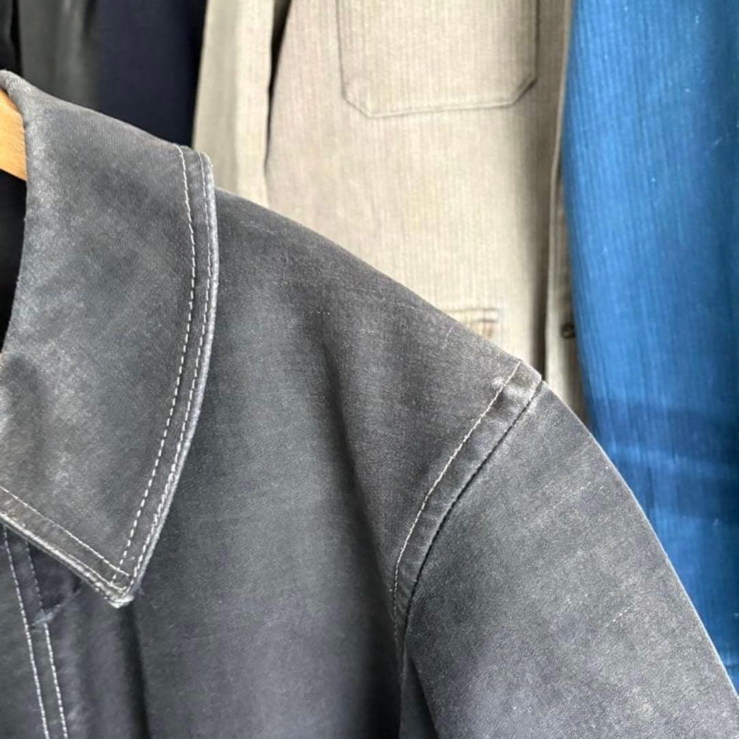 40s ブラックモールスキンジャケットDubure & Deverchere