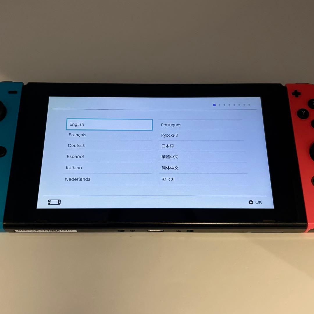Nintendo Switch 本体 ネオンブルー/ネオンレッド 未対策機