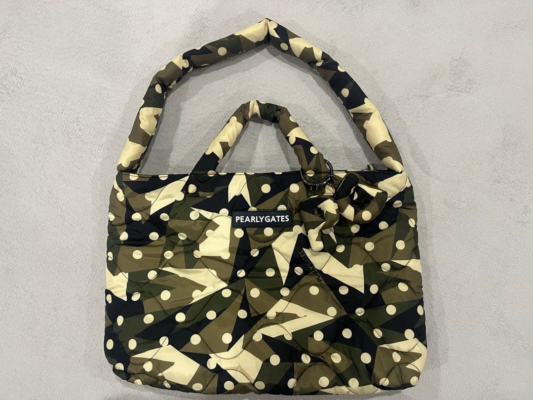 値下げ　美品　パーリーゲイツ　ロッカーバッグ カモフラ　ドット柄